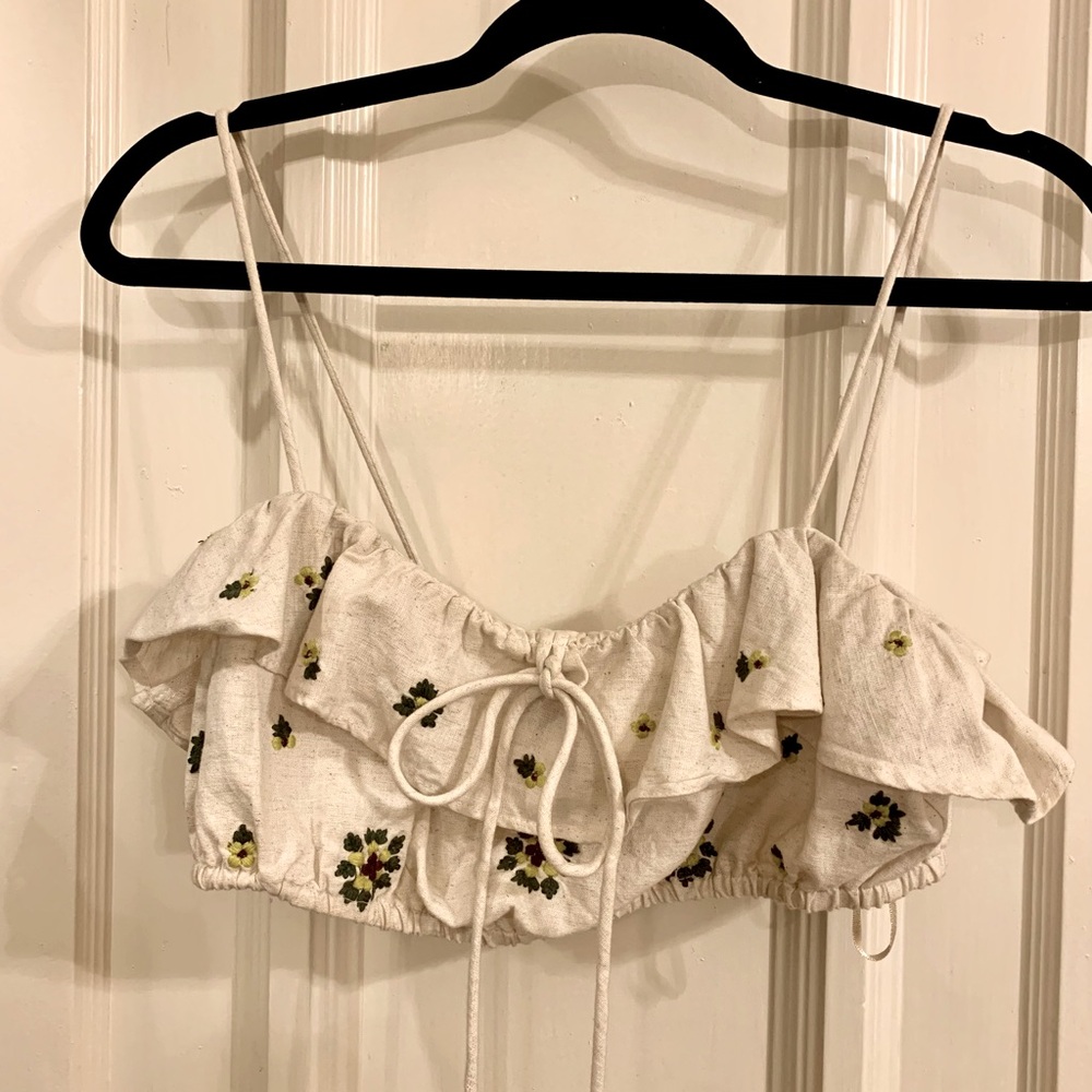 Zara Floral Crop Top